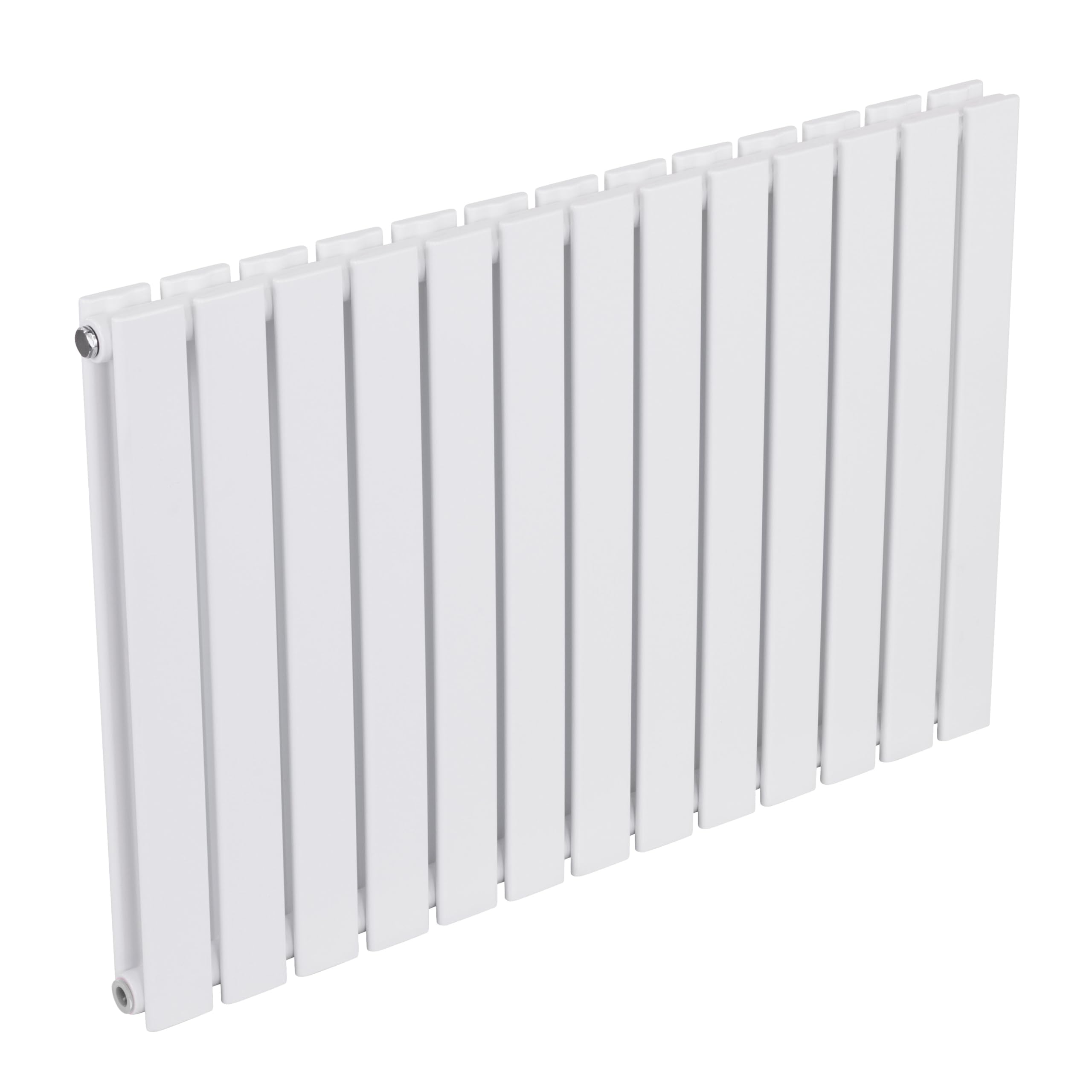 Baridi Horizontal Double Flat Panel Radiator 600 x 910mm, 13 Fins, Efficient Heat Output, Central Heating, White – DH351