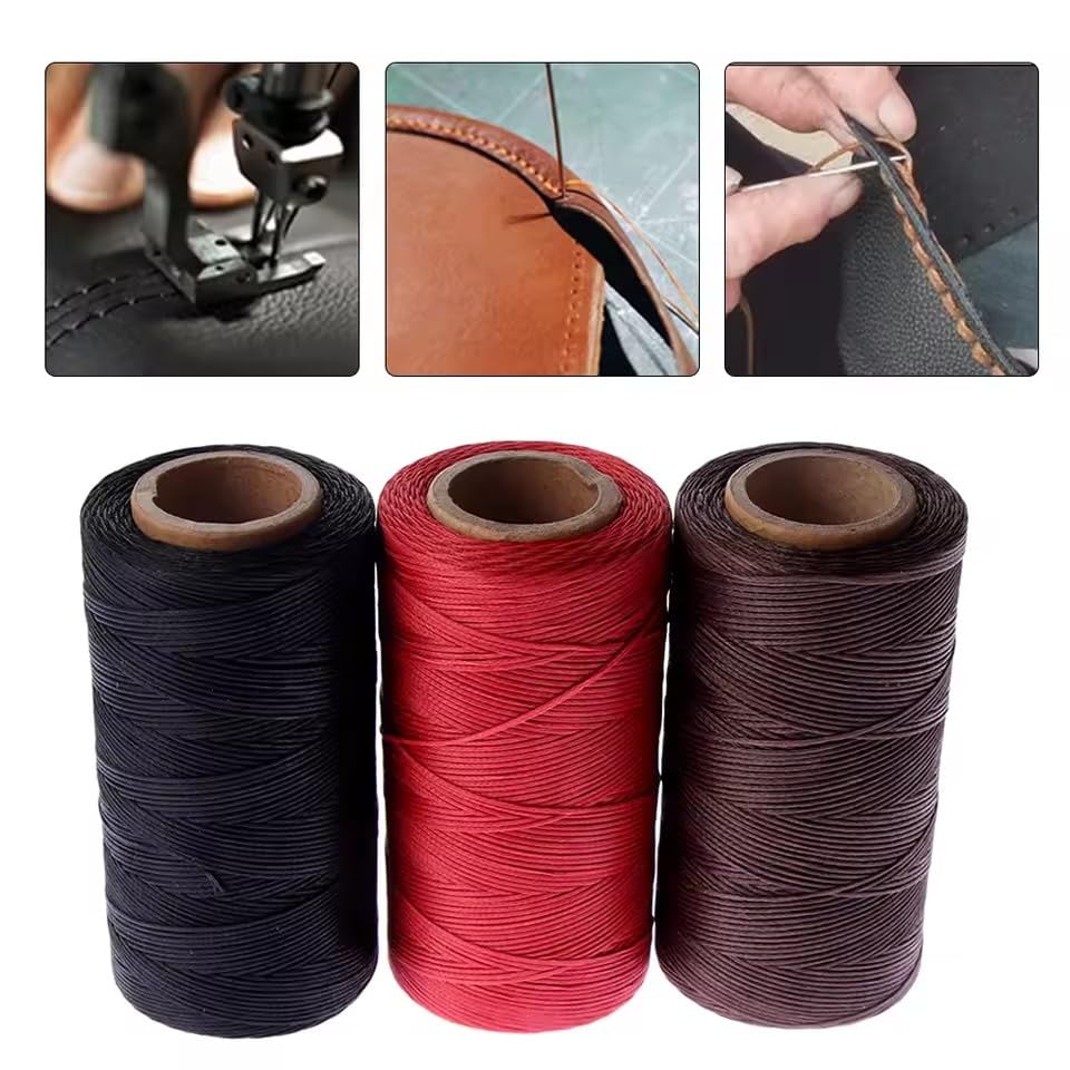 Hilo encerado para coser 1mm 260M color negro miniatura 3