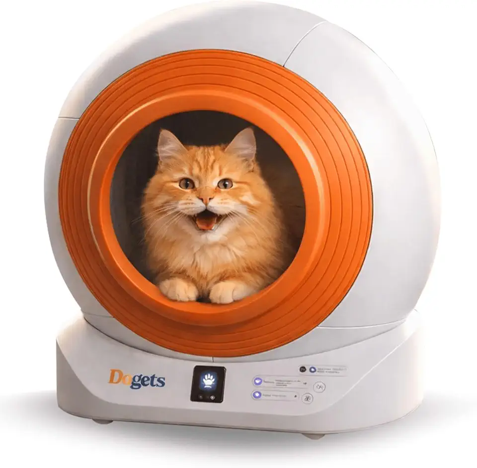 Caixa de Areia para Gatos Automática Inteligente Smart Autolimpante Controle por App Monitroamento Banheiro Inteligente Bivolt Dogets Wifi