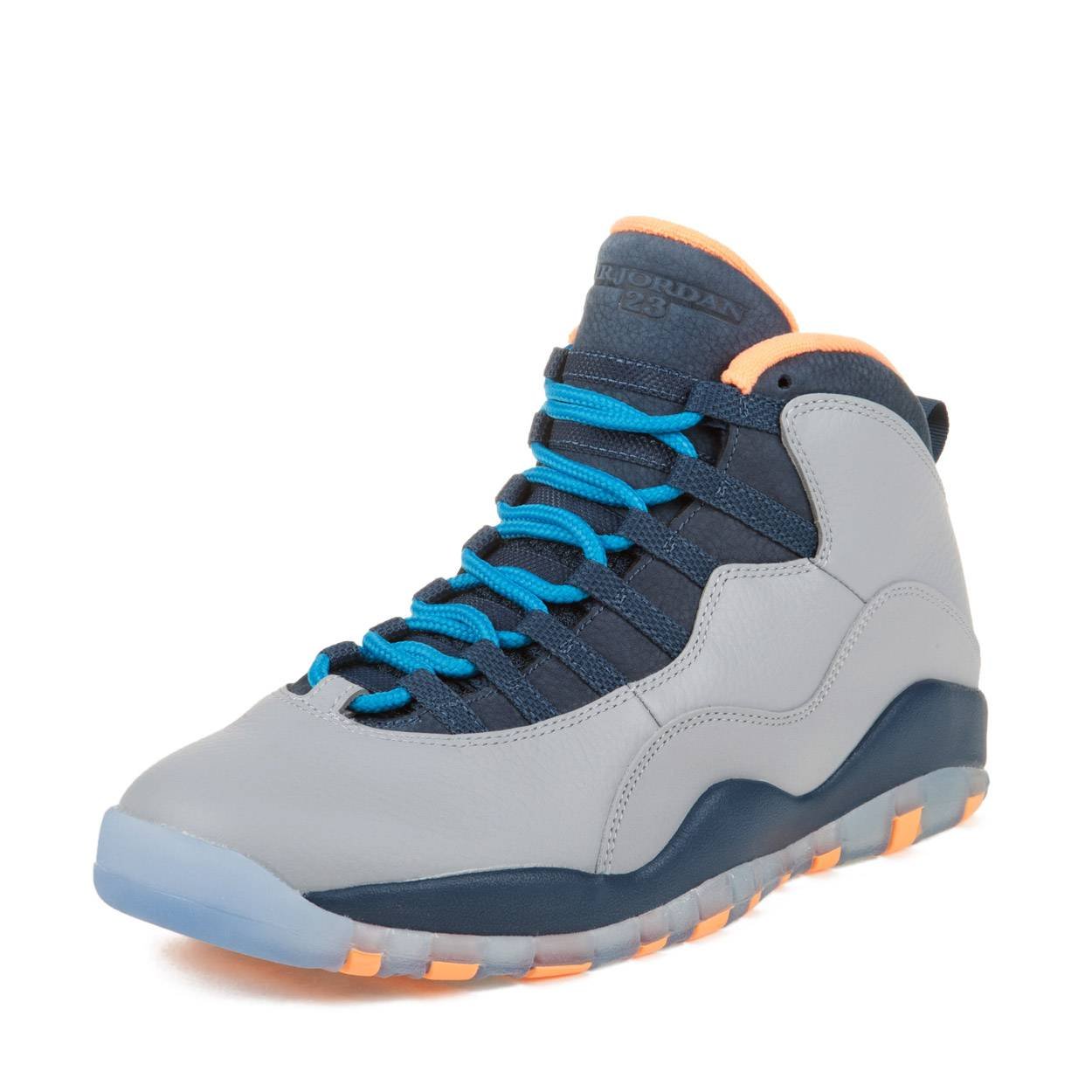 Nike Mens Air Jordan Retro 10" Bobcat Leather Basketball Shoes