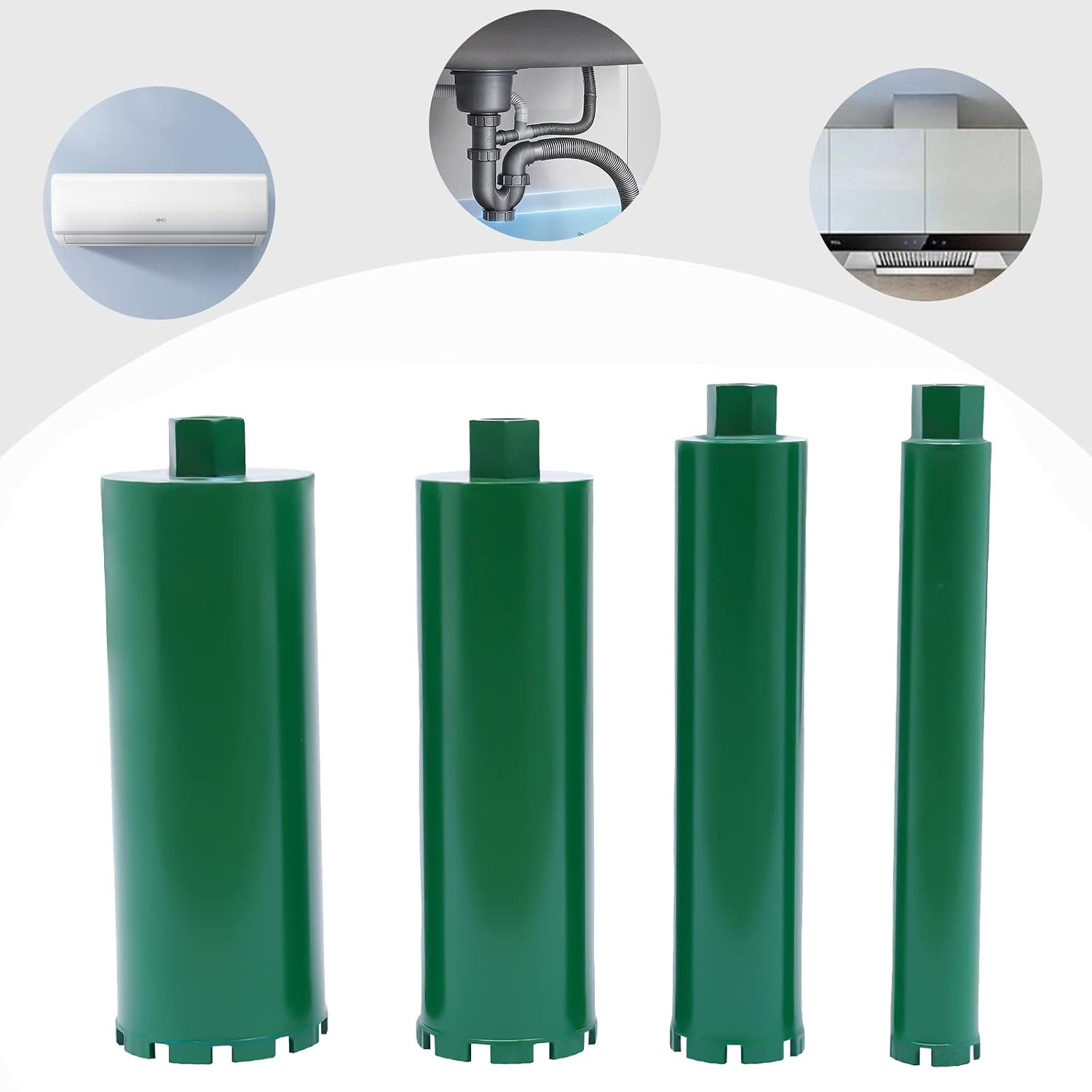 4 Wet Diamond Core Drill Bit 2" 3" 4" 5" for Drilling Coring Concrete Brick USA