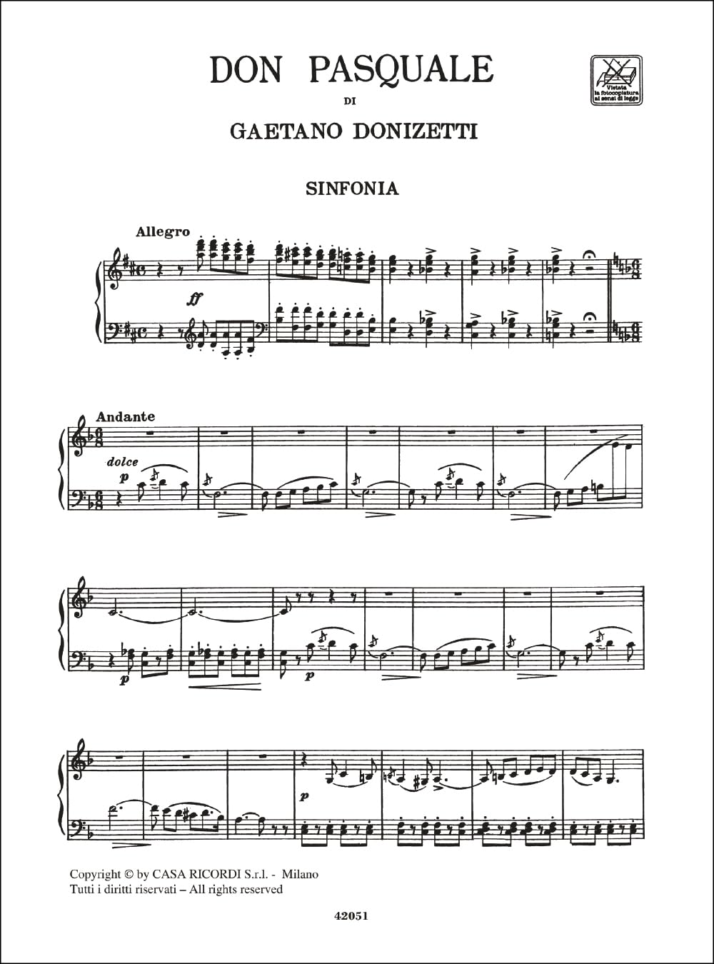 DON PASQUALE CHANT