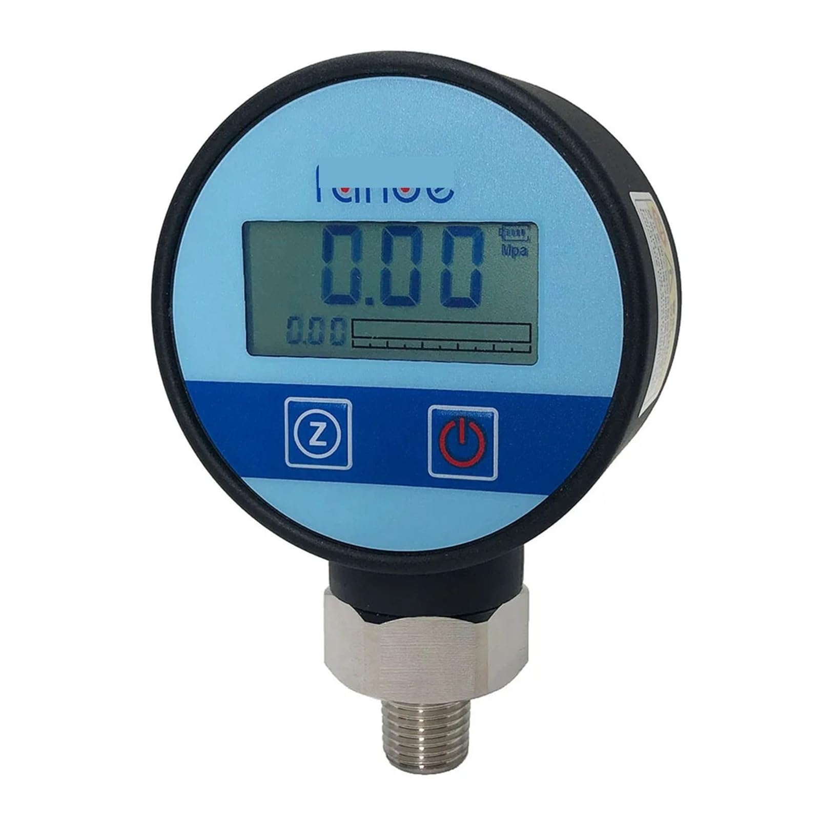 Manómetro de presión digital DR3701 de 68 mm con pantalla LCD de 4 bits(0-1MPA,1-8 NPT)