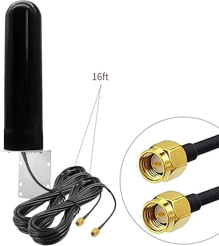 Miniatura 3 de Alta ganancia 10-12dBi banda ancha al aire libre montaje en pared dual SMA 3G4G LTE antena para 4G LTE router módem puerta de enlace teléfono