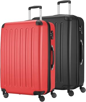 Principal Ciudad maletín ® · Mach es MULTICOLOR · 2 Maleta de viaje Set ·  128 L (aprox. 75 x 47 x 35 cm) · Spree 1203 · superficie mate, blanco /  rojo (Rojo) - HK1203-128 : Amazon.es: Equipaje