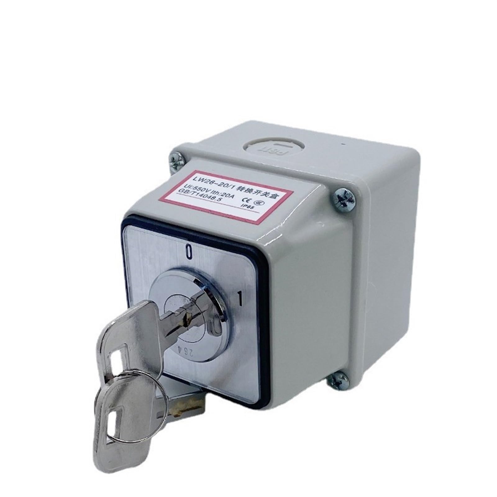 Conversion inverse 20 A par interrupteur à came rotatif sous boîtier étanche