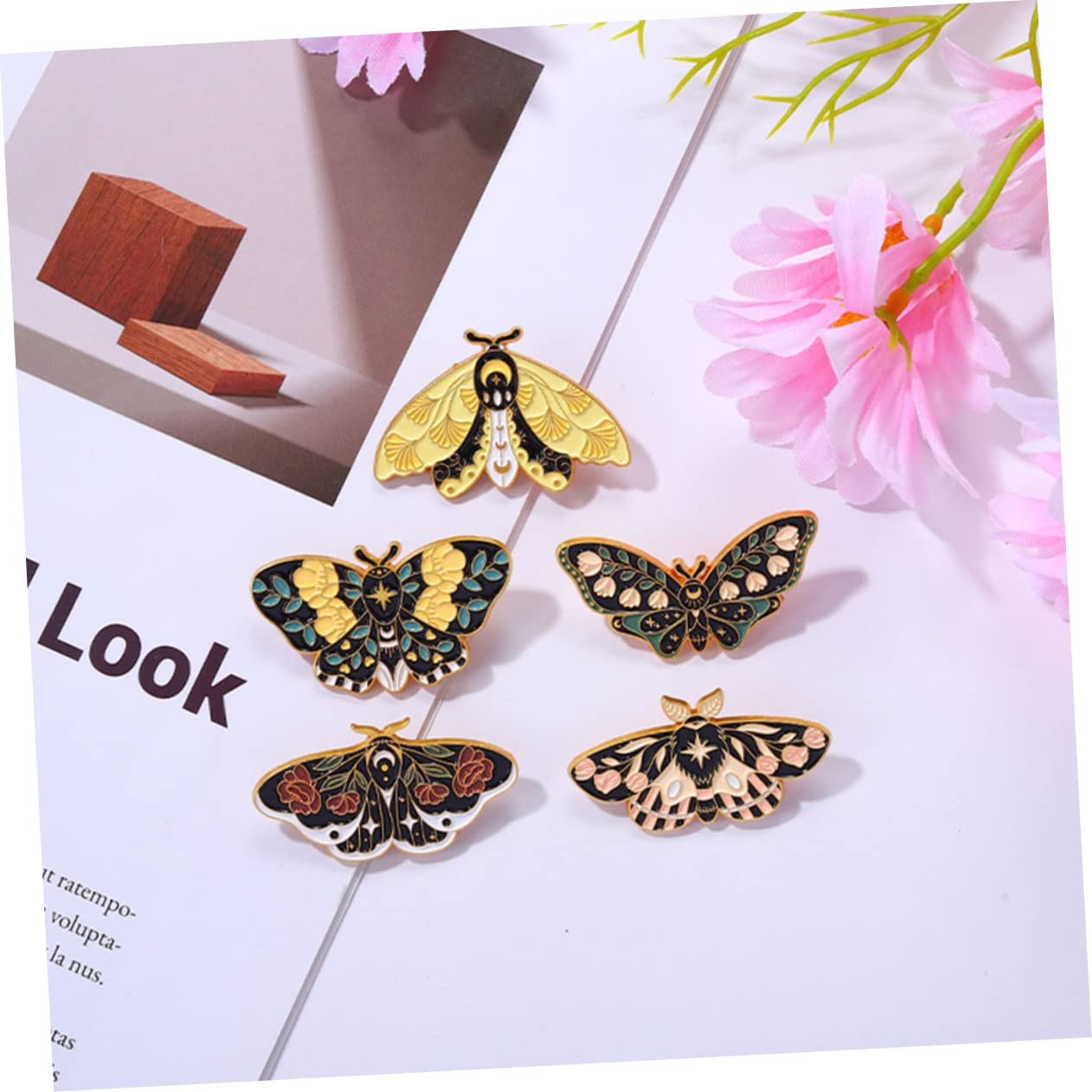 Healeved Teiliges Farbenfrohe Broschen Metall Anstecknadeln Für Frauen Dekorative Brosche Für Kleidung Accessoires Für Outfits Taschen