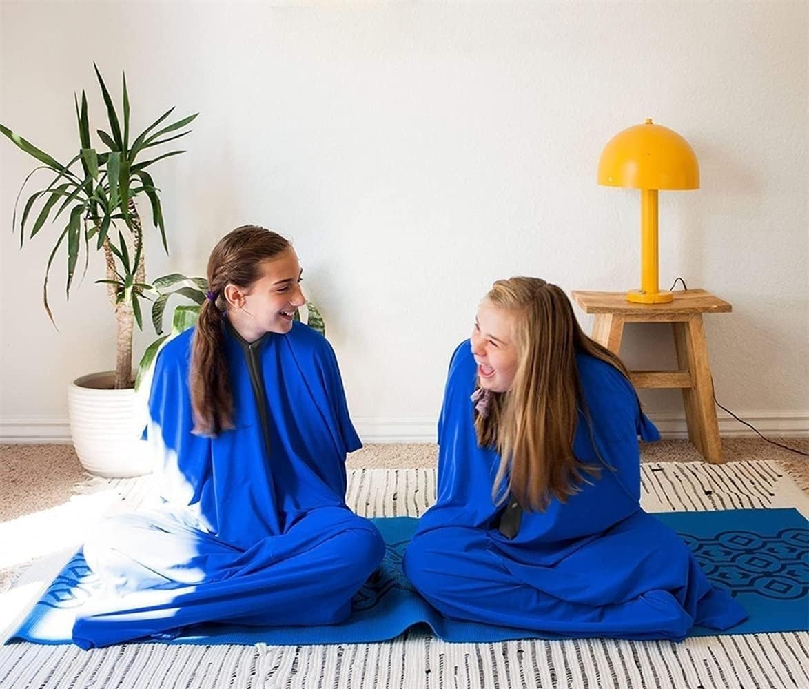 Sensory Sleep Pod, la Couverture Portable rafraîchissante et Lavable Originale, avec Une Alternative lestée pour Hommes, Femmes et Adolescents (Orange, L)