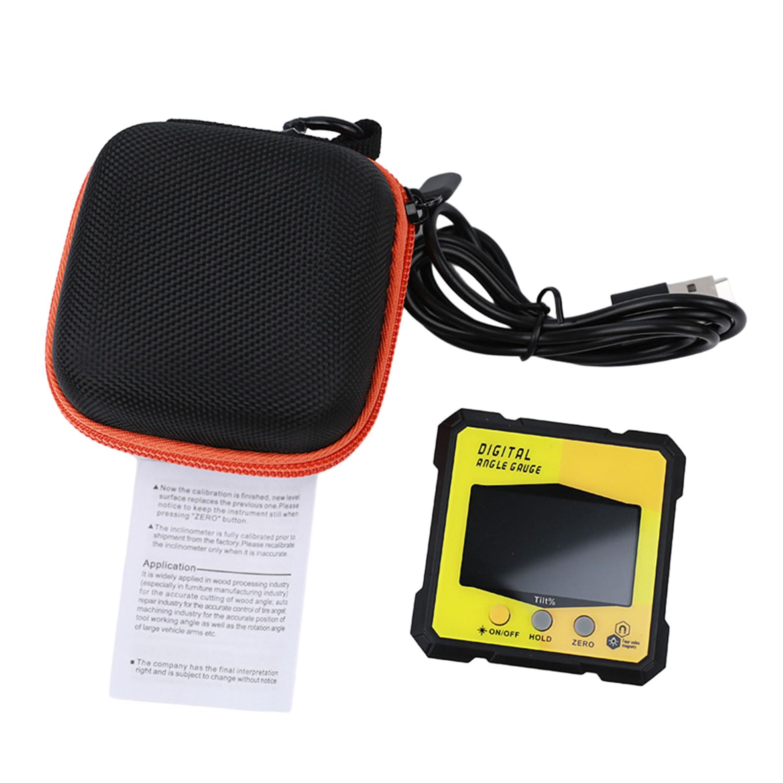 Jazuaiao Dcj95y Precisions Inclinometer Nylon Carrying Case Waterproof Shockproof Storage For Digital Tool Accessory Organizers Compartment