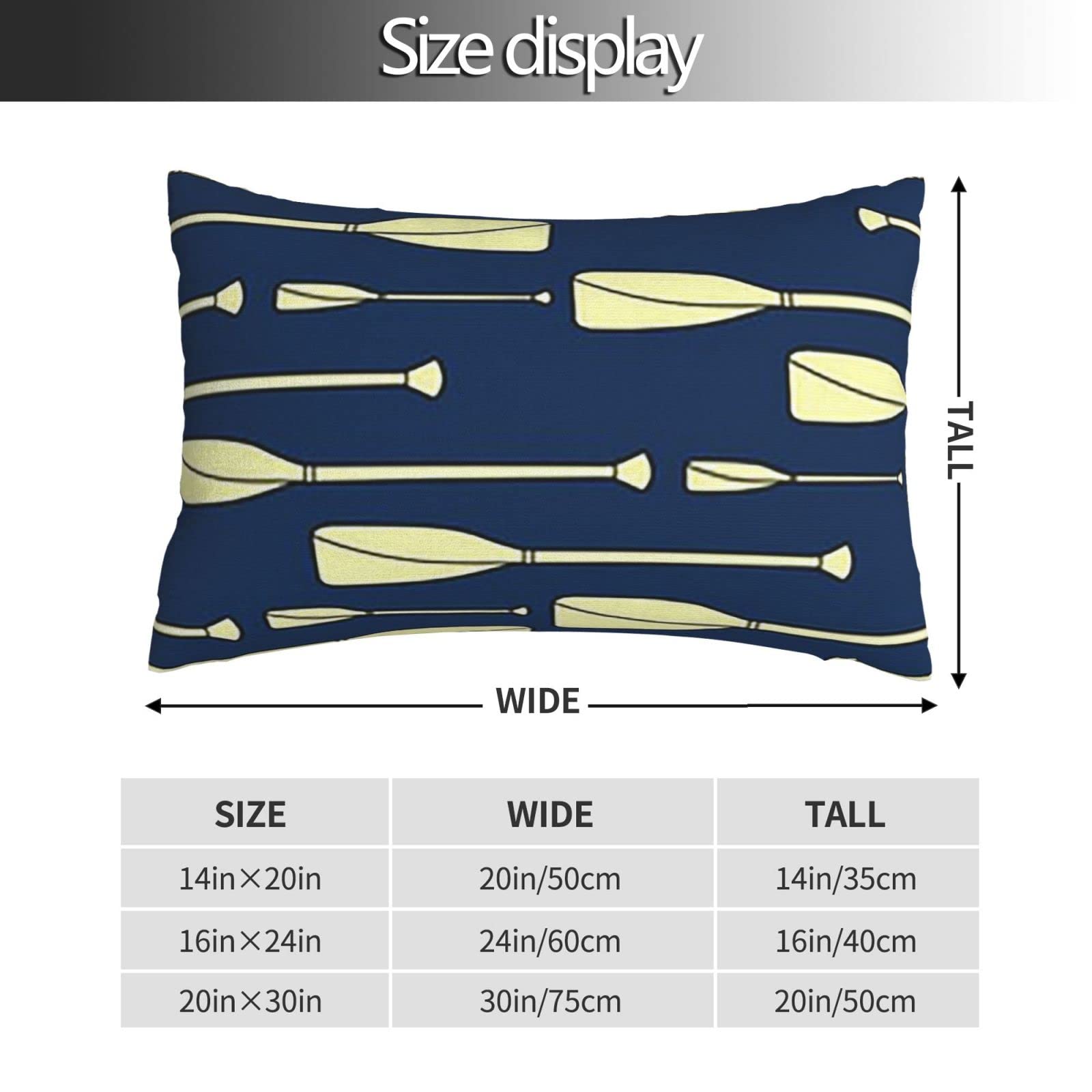 Amazon｜Rowing All 藏青色 枕套 新枕套 枕套 隐形拉链软可换软