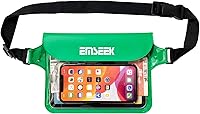 Vista 13 de Riñonera impermeable para cinturón seco, riñonera para mantener tu llavero, cartera, teléfono Kindle seco, perfecto para natación, surf, esnórquel