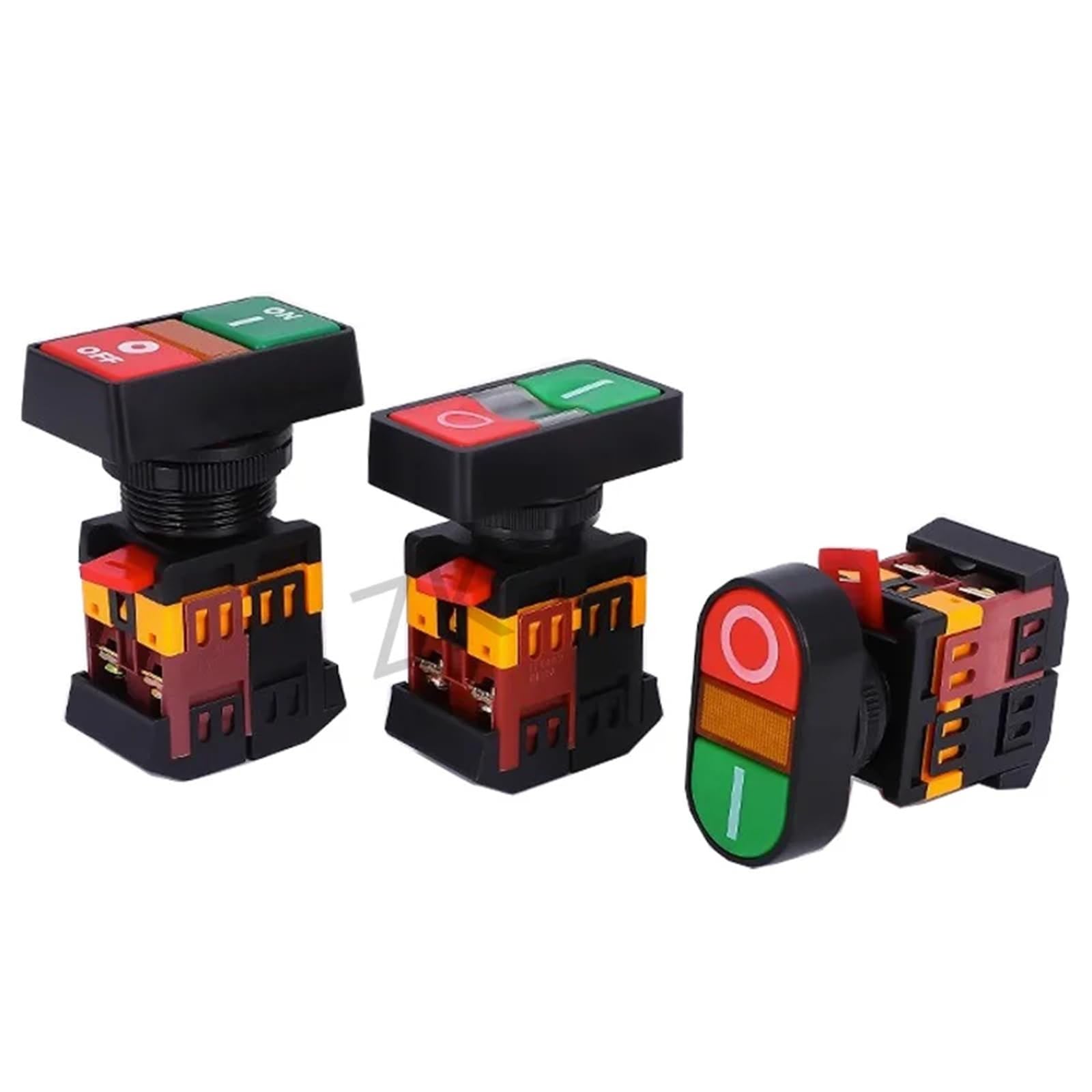 22 mm/25 mm/30 mm APBB-22/AS22/PPBB-30 Interruptor de botón de parada de encendido/apagado 10 A/660 V Auto-reinicio/momentáneo 1 pieza ﻿(Blue,24v)