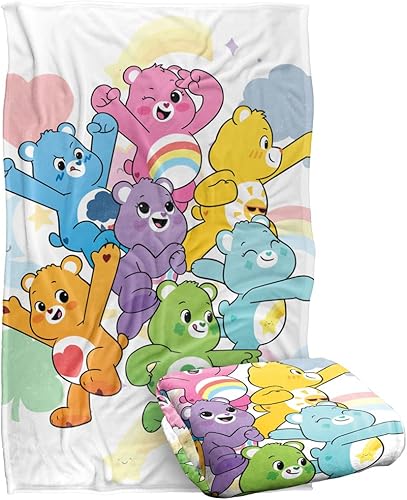 Care Bears - Manta de 36 x 58 pulgadas, manta de Care Bears de tacto sedoso, súper suave