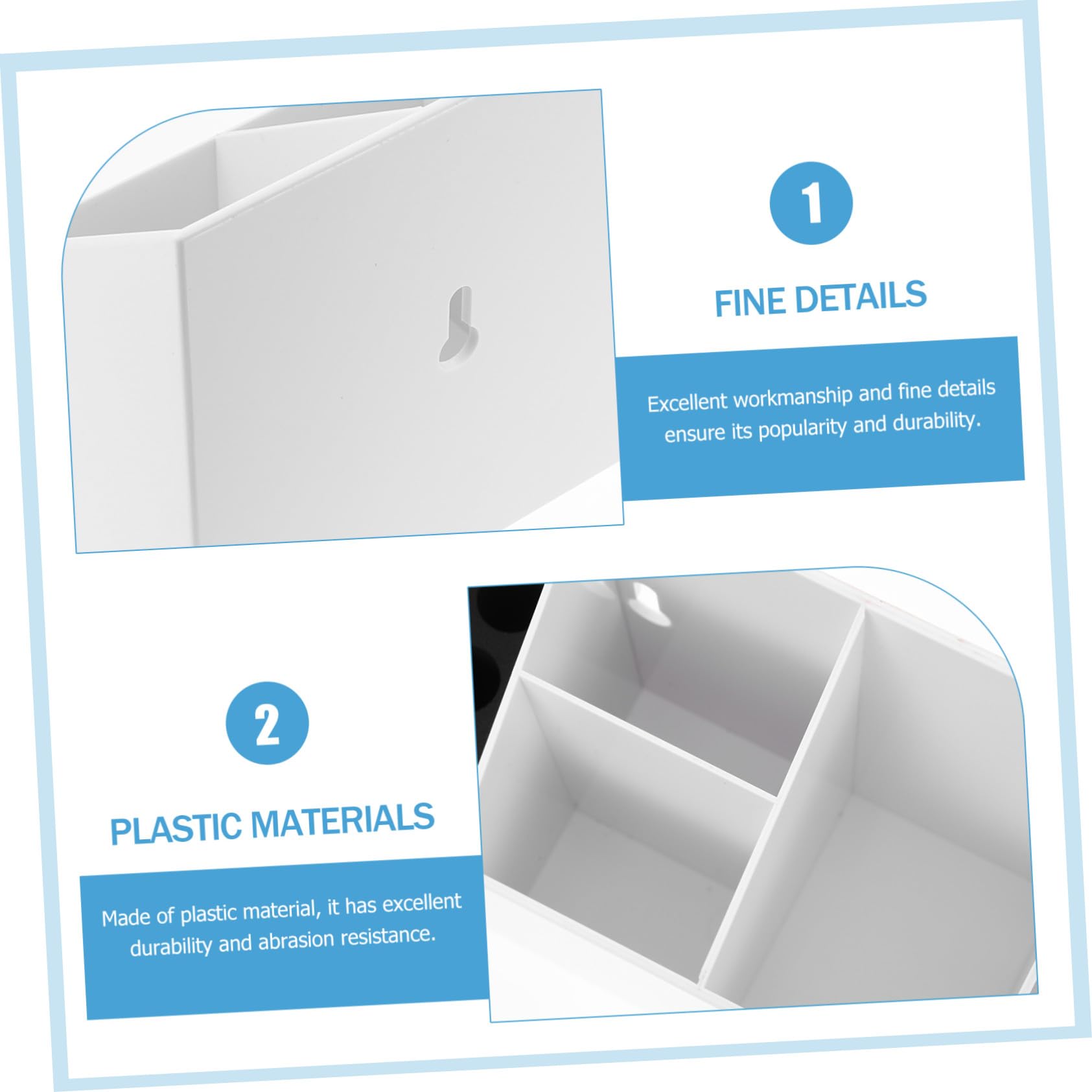 minkissy Organizzatore in Plastica Bianca per Strumenti da Parrucchiere Porta Forbici e Pettini Design Elegante per Saloni di Bellezza e Barbieri