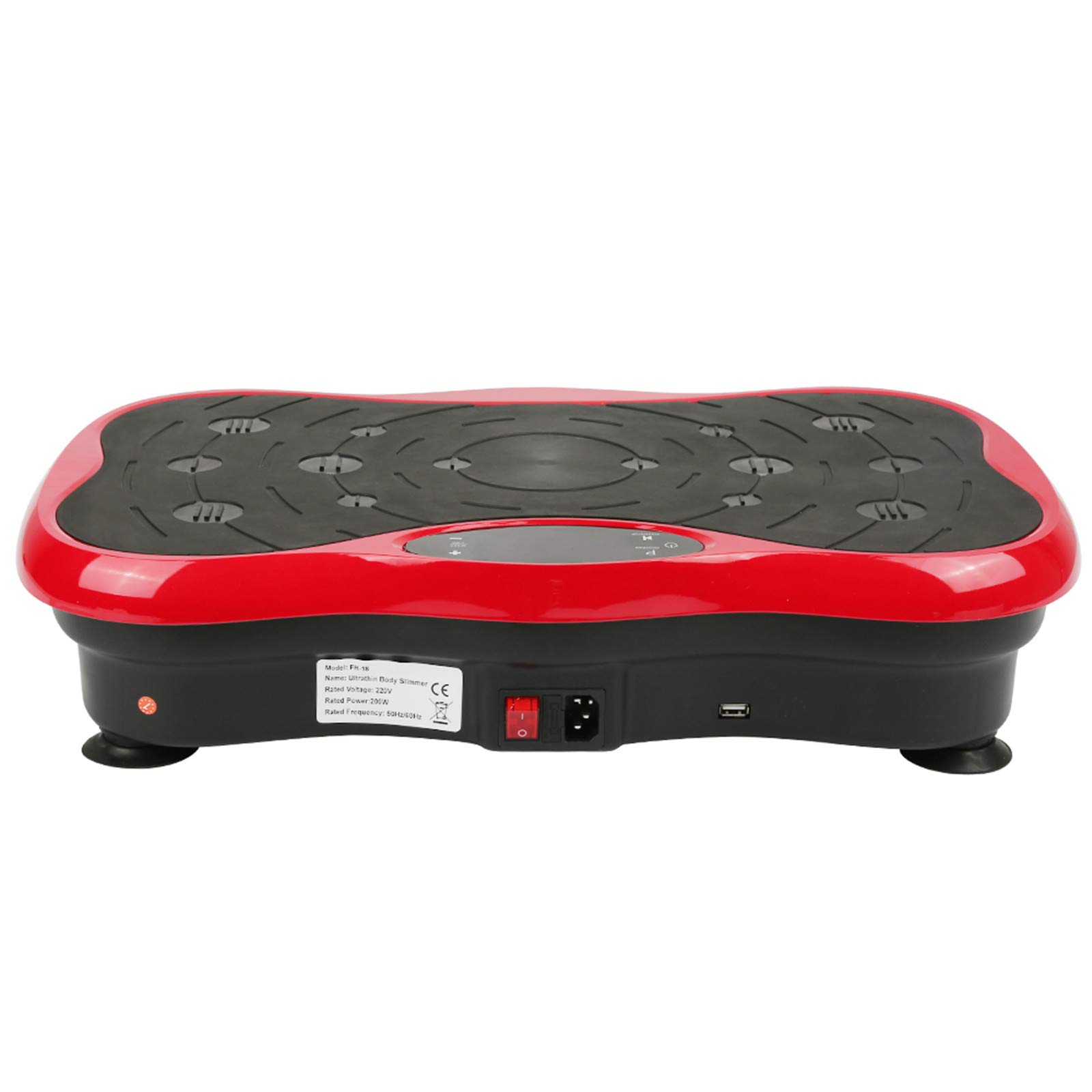 Piattaforma vibrante, piattaforma vibrante oscillante, 200 W + 5 programmi + livelli di velocità multipli + altoparlante Bluetooth di alta qualità + telecomando