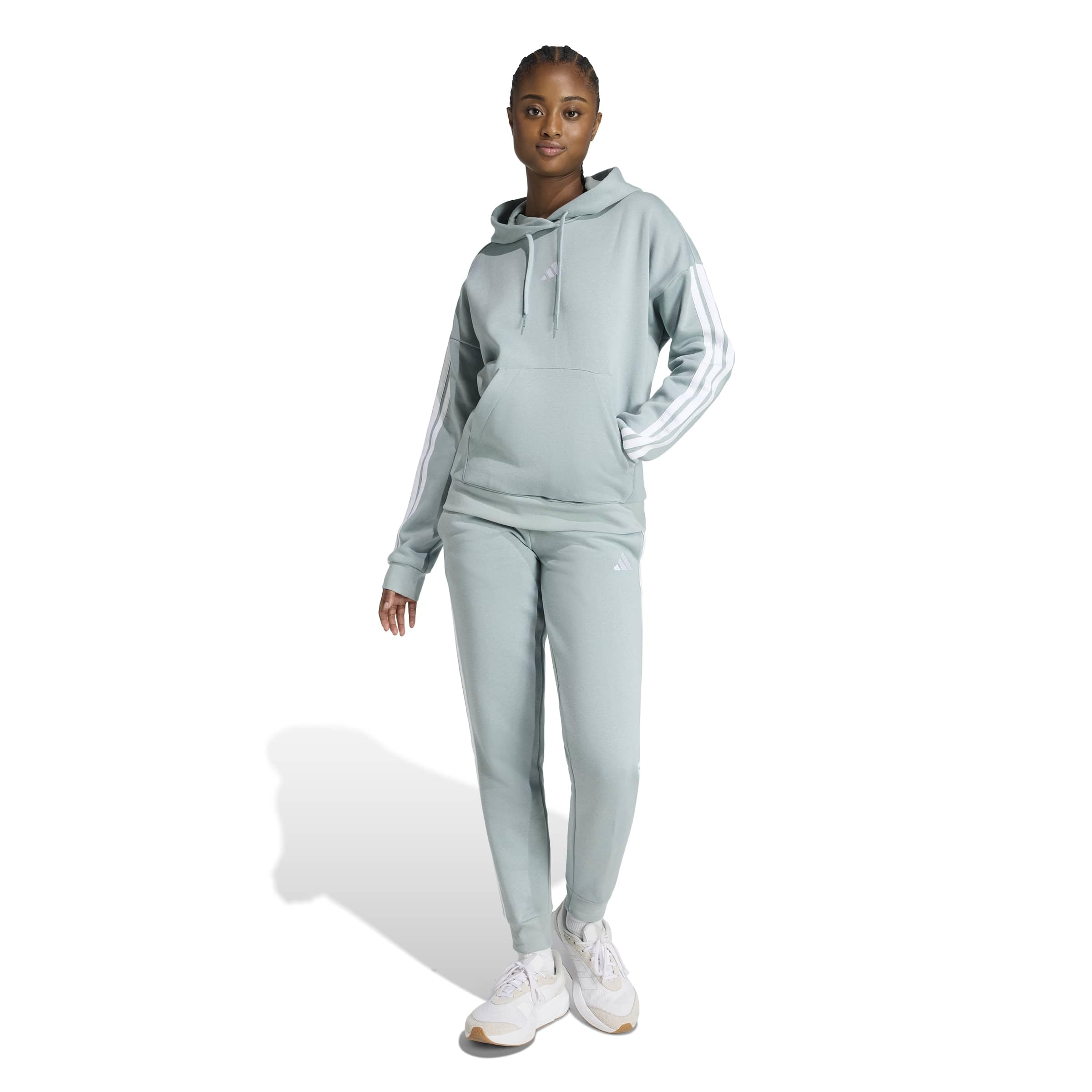 Adidas Damen Essentials 3-Stripes Fleece Hoodie