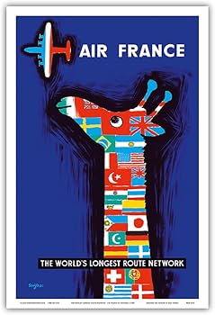 Air France 版画 サヴィニャック 1966 Air France 版画 サヴィニャック 1966 Air France 版画 サヴィニャック