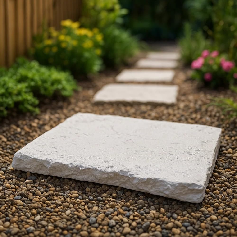 FORTUNATO Camminamento Giardino Cemento Effetto Pietra Lastre 60x90 cm Sp.4 cm Vialetto Percorso Cortili Bordo Piscina