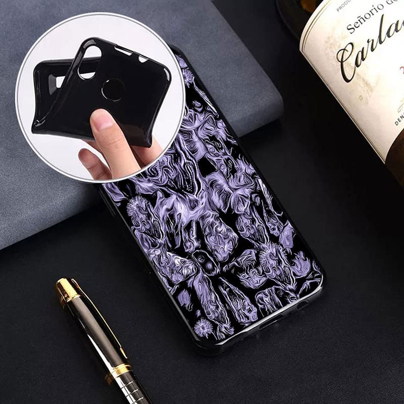 KJYFOANI 2 Custodie In Silicone TPU Per Infinix Hot 40i, Morbide, Ultra Sottili, Antiurto E Antigraffio, Colore Nero