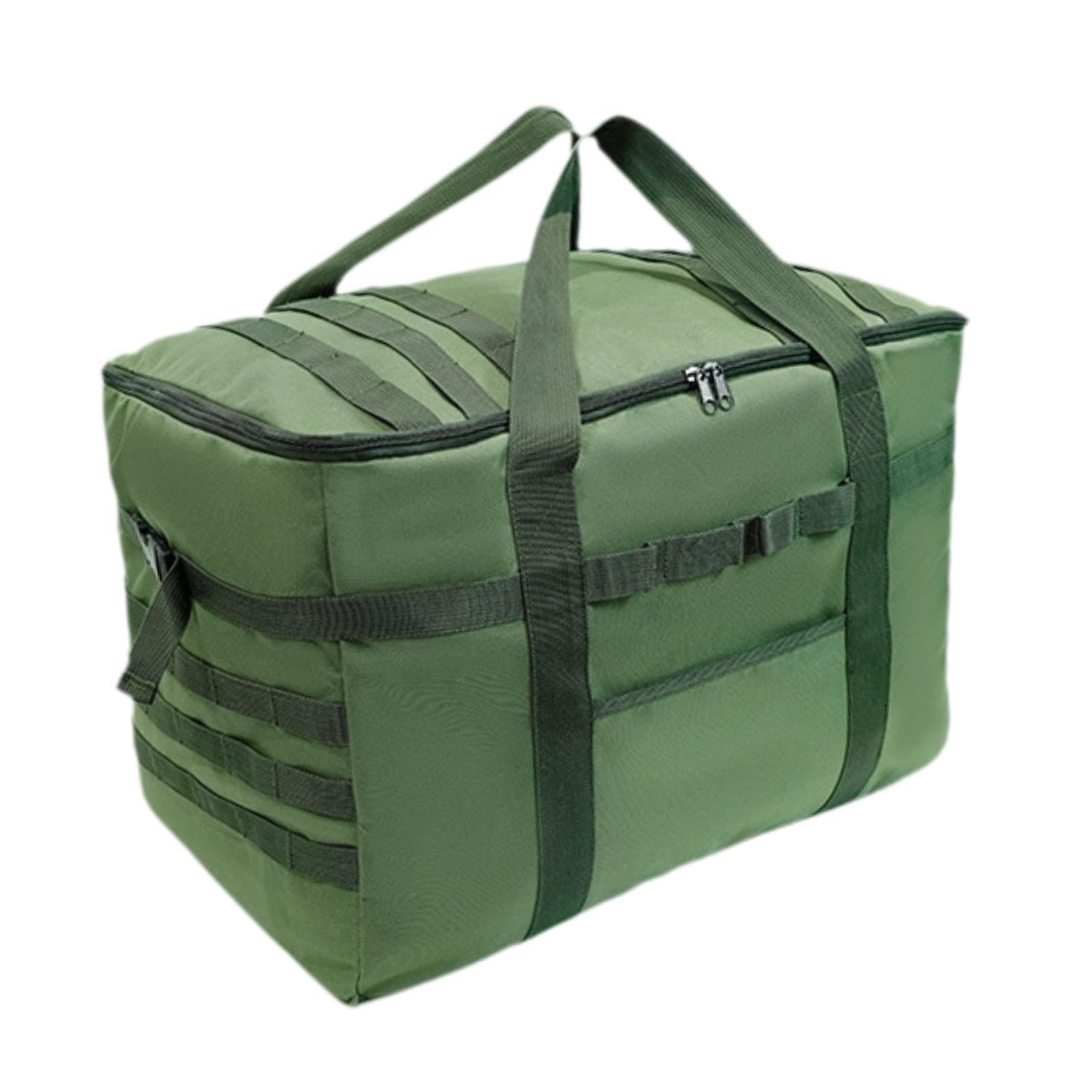 Borsa per il trasporto della griglia Borsa per il trasporto della piastra multiuso per escursionismo, barbecue, zaino in spalla 81L cachi, 53L Verde