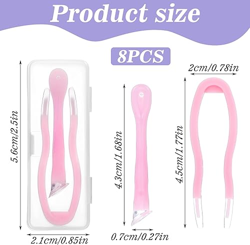 Miniatura 3 de Juego de 8 herramientas de contacto para quitar e insertar, herramienta de extracción de lentes de contacto suave, herramienta de extracción de