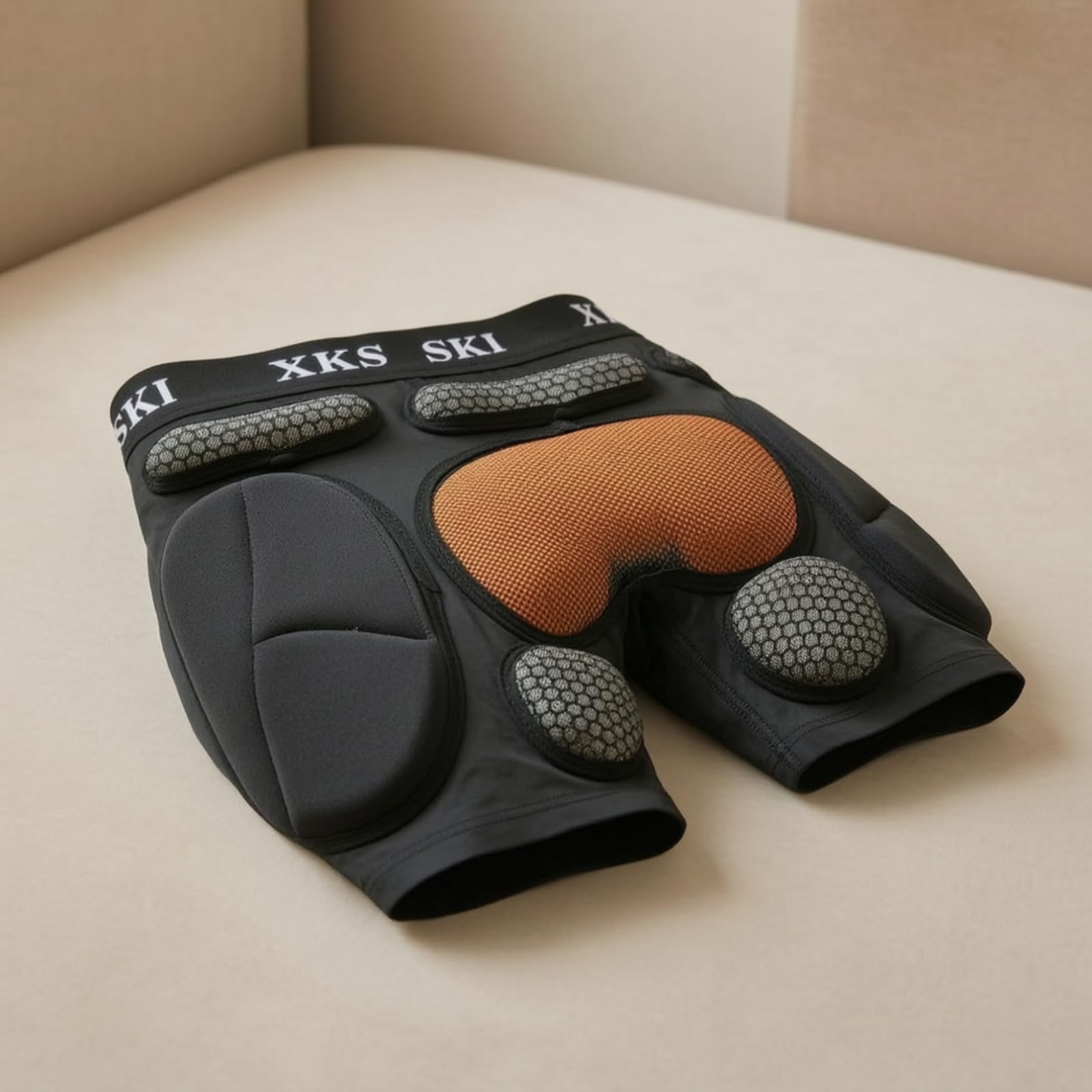 Gralara Short Protection avec uillères Extensible Short Protection Rembourré Souple Sécurités Corporelles pour Skieurs