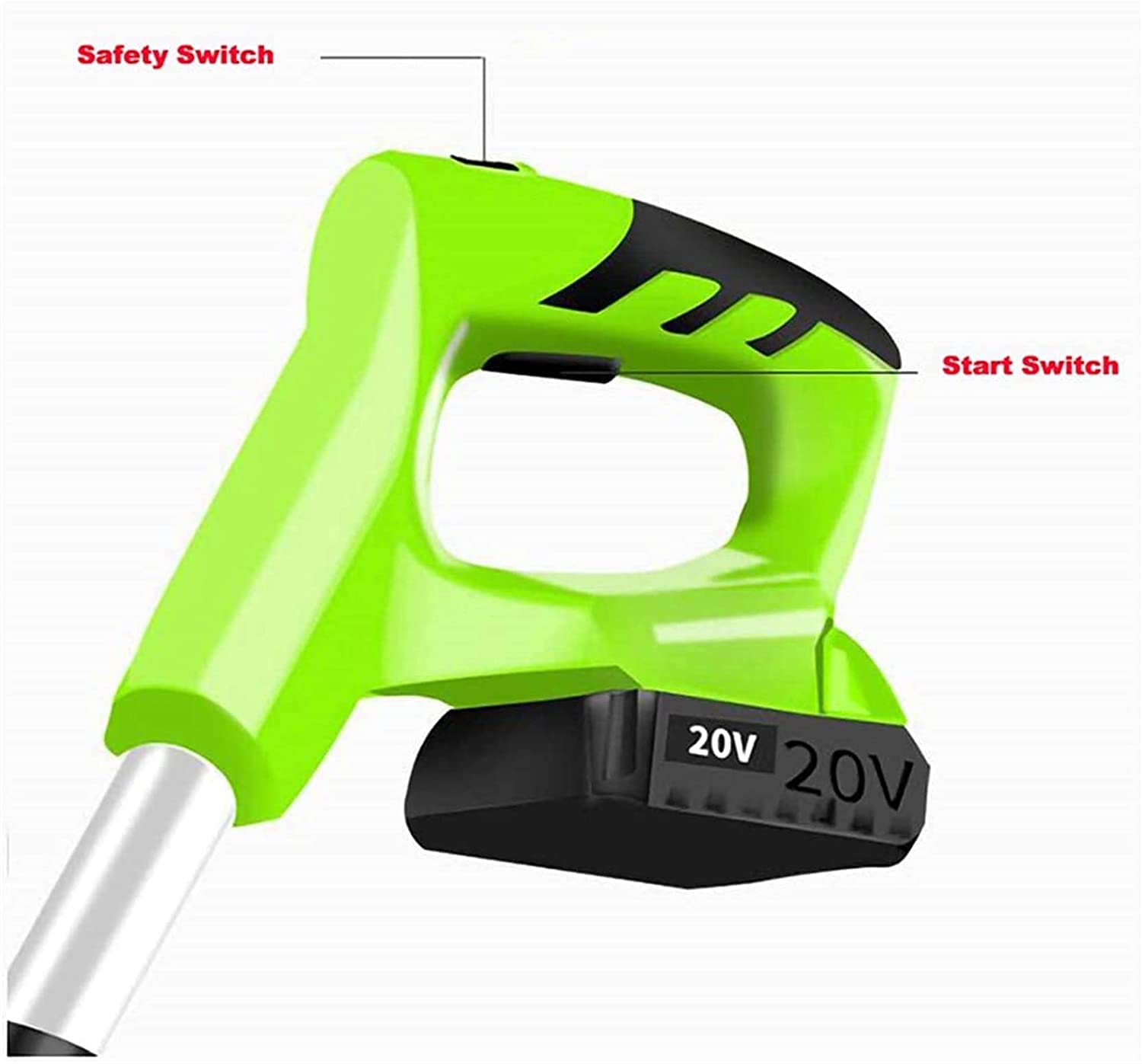 Rototiller eléctrico de Mano inalámbrico, Mango Ajustable, Herramienta de jardinería for huertos, cultivador de jardín