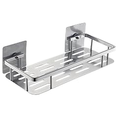 Bathroom Floating Shelves Shower Caddy Organizer for Hanging Razor and Sponge Bathroom Basket Adhesive Shower Shelf Storage Kitchen