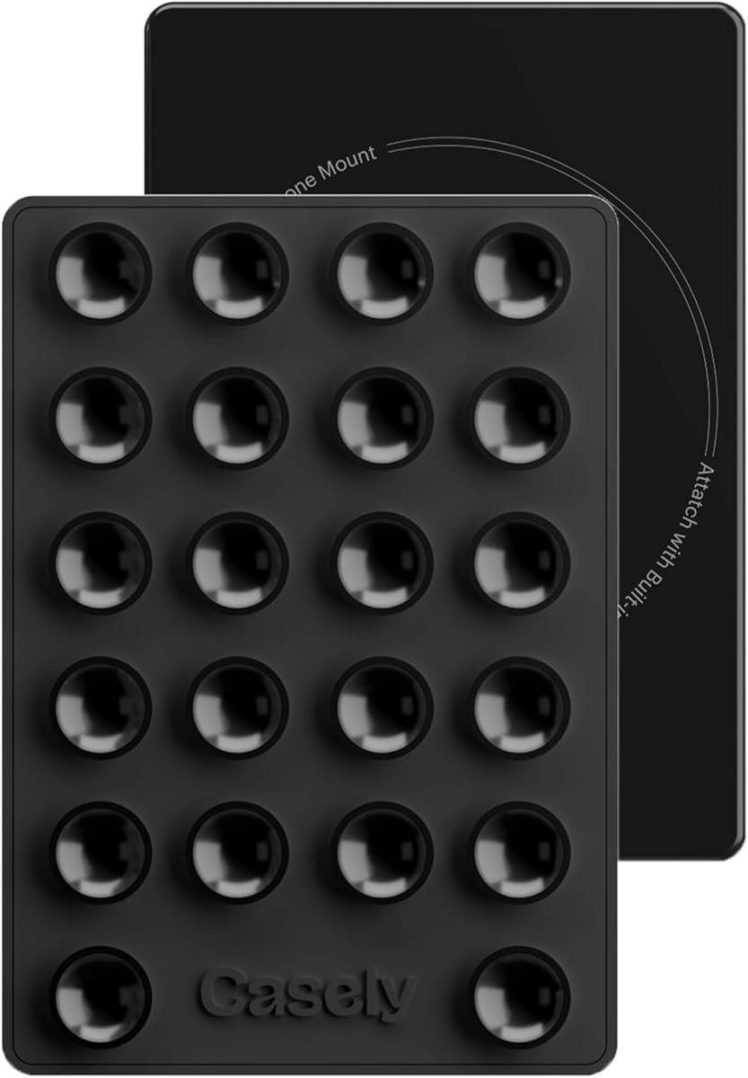 Casely Grippy MagSafe Compatible Cell Phone Mount Silicone Suction Cup Sticky Phone Holder and Stand