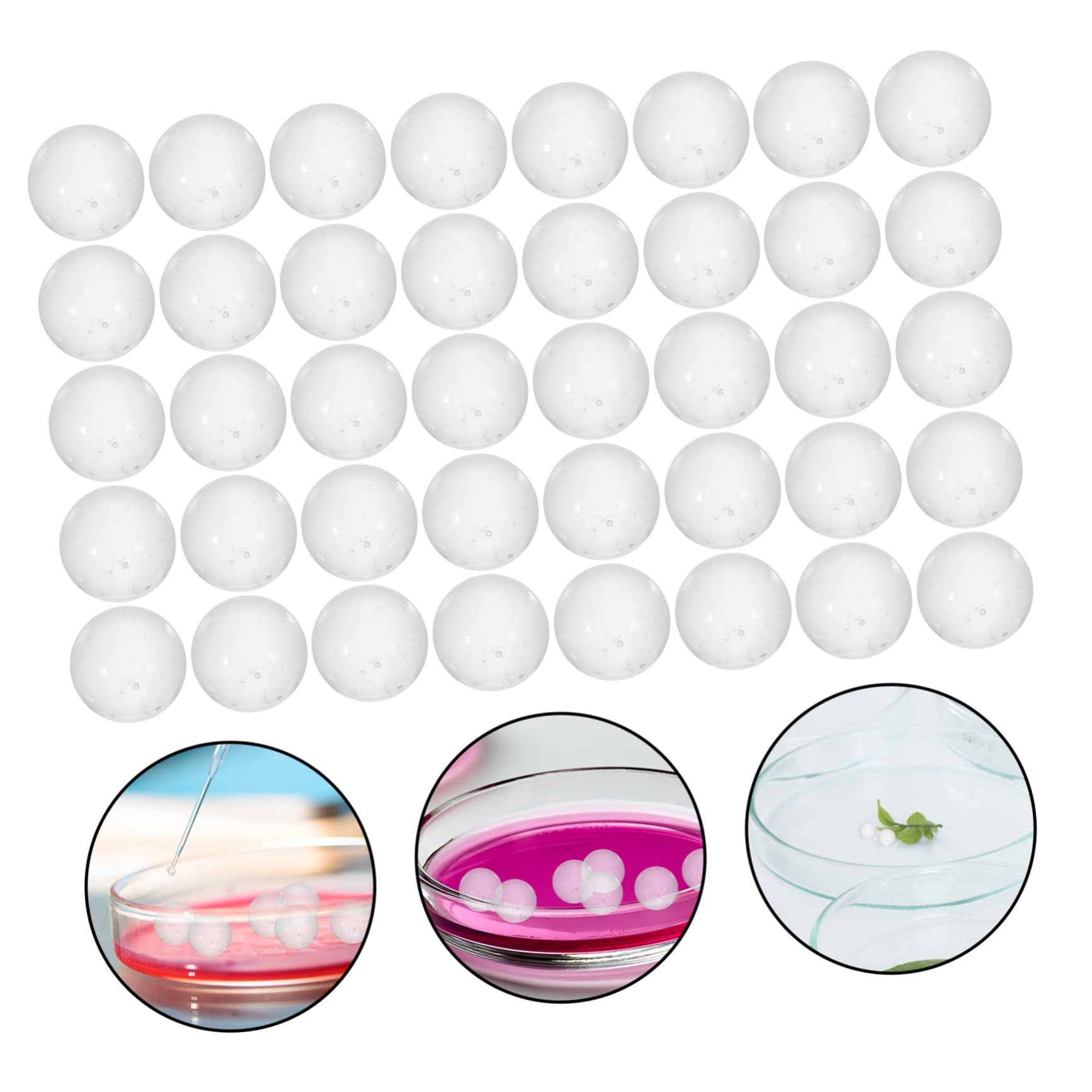 2000 Pcs Billes en Verre Transparent, Sphères Solides de 2mm Surface Lisse, pour Laboratoire et Collections