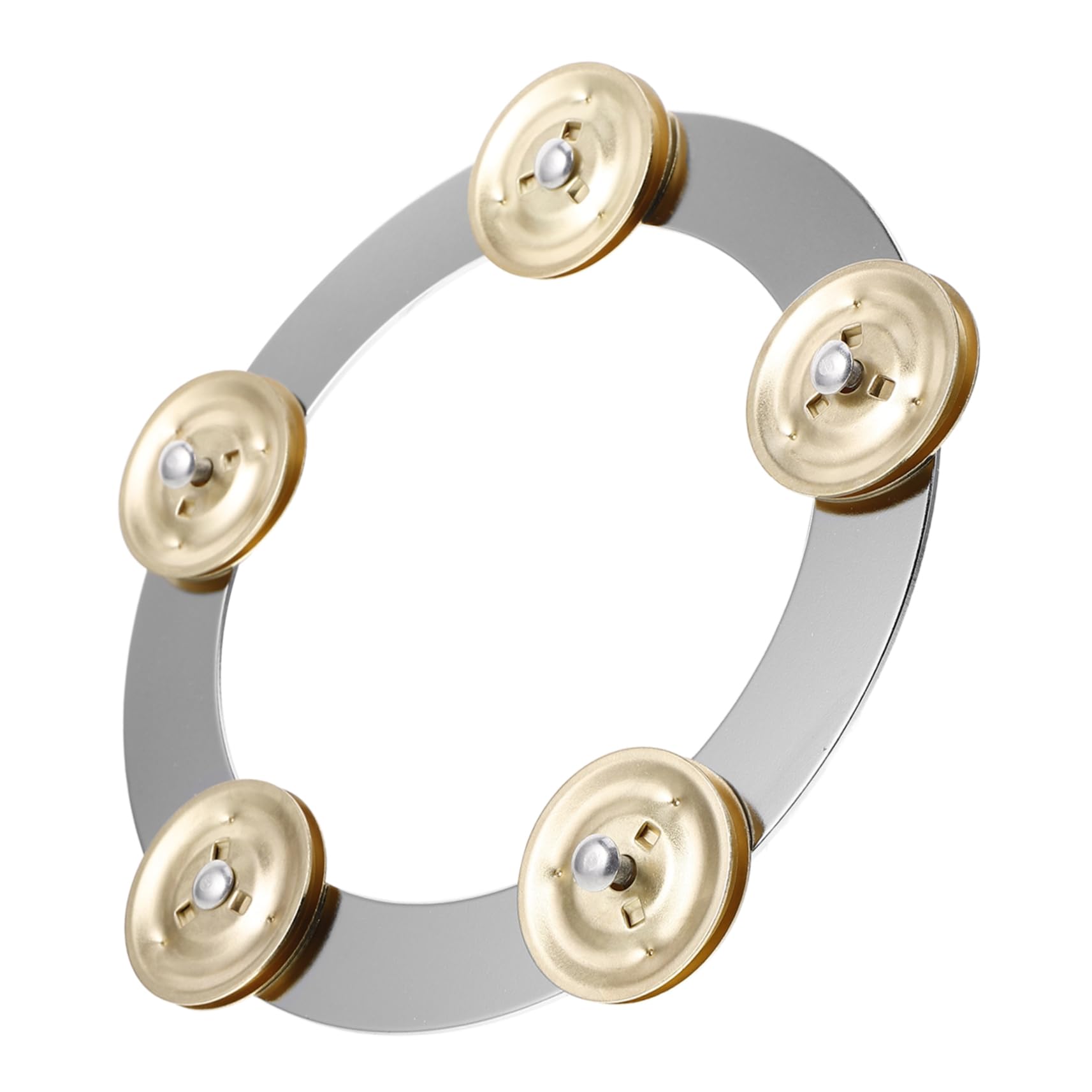 FUNOMOCYA Foot Tambourine Cymbal Ching Ring Drum Set Accessory for Bands and Schools