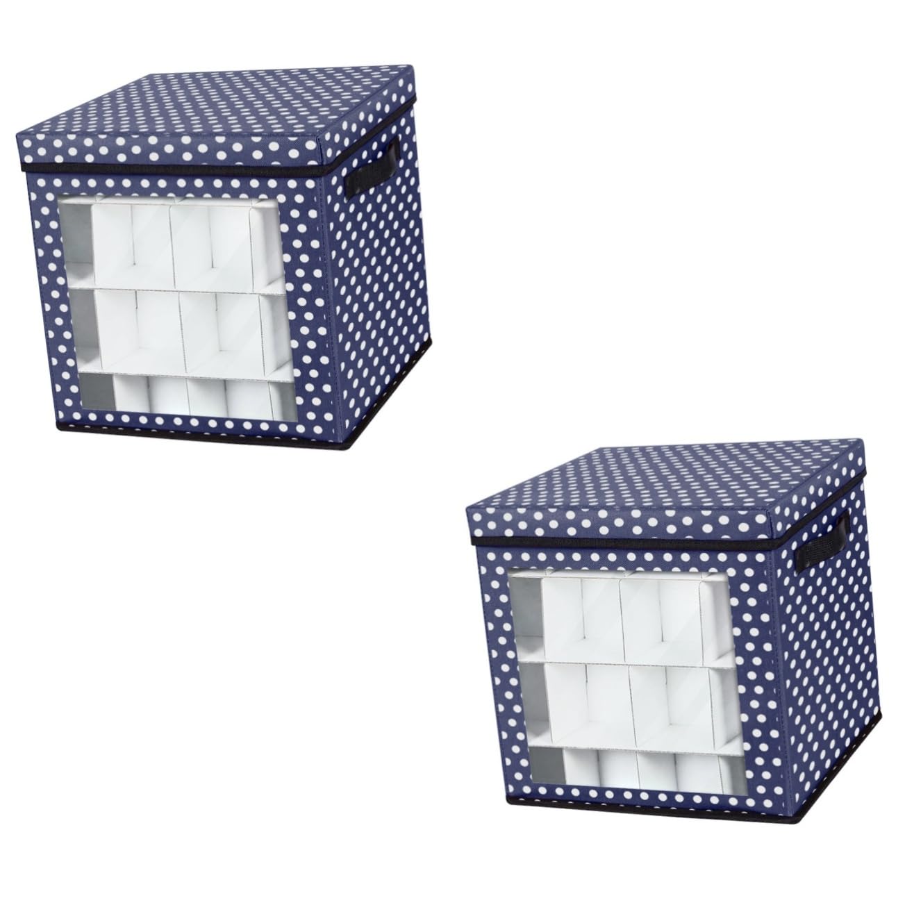IMIKEYA 2Er-Box für Weihnachtskugeln Weihnachtsgeschenkbox Weihnachts- weihnachtskugeln aufbewahrung boxen christmas decoration storage box Oxford-Stoff