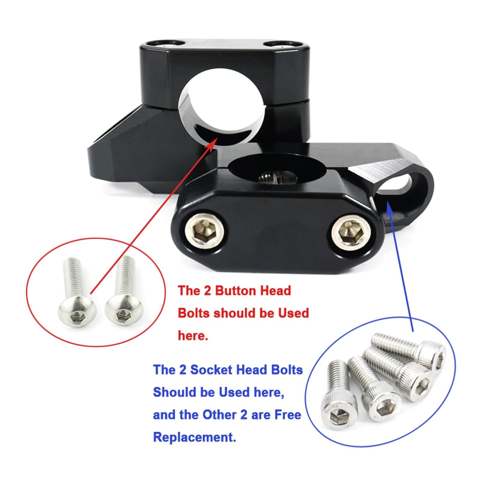 VGOL Lenker Reduzierstücke 28mm Auf 22mm - Für Pit Bike & ATV Von Fatbar Auf 7/8 Zoll
