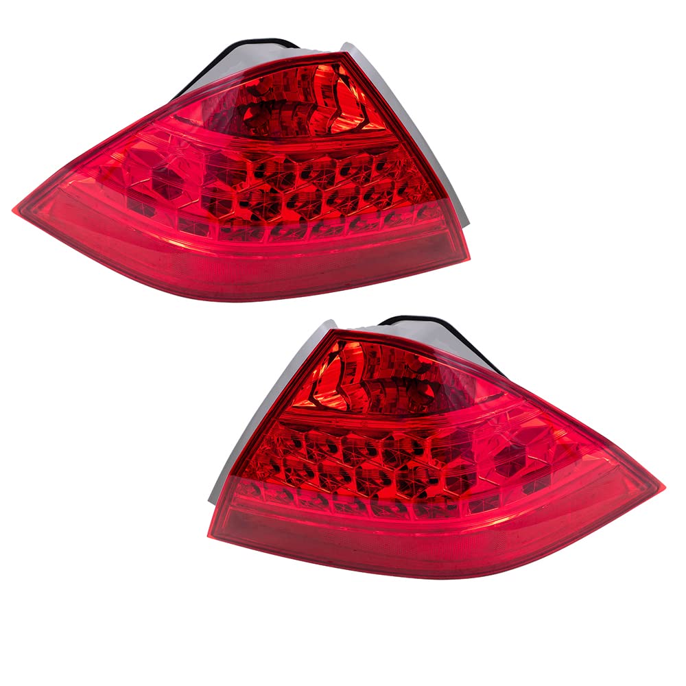 EPIC LIGHTING OE Style Replacement Rear Brake Tail Light Lens & Housing Only Assembly Compatible with Honda 2006-2007 Accord (Not Hybrid) [ HO2818130 HO2819130 33551SDAA32 33501SDAA32 ] Pair