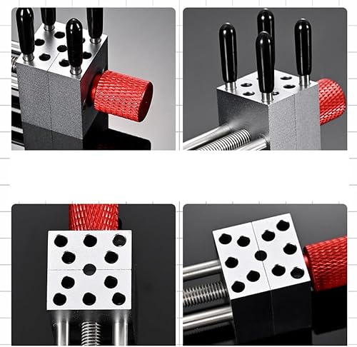 Miniatura 2 de ANSAI PRO - Práctico mini tornillo de banco de metal ancho de 0.78 pulgadas a 1.18 pulgadas, ajustable para modelos a escala, manualidades, joyería,