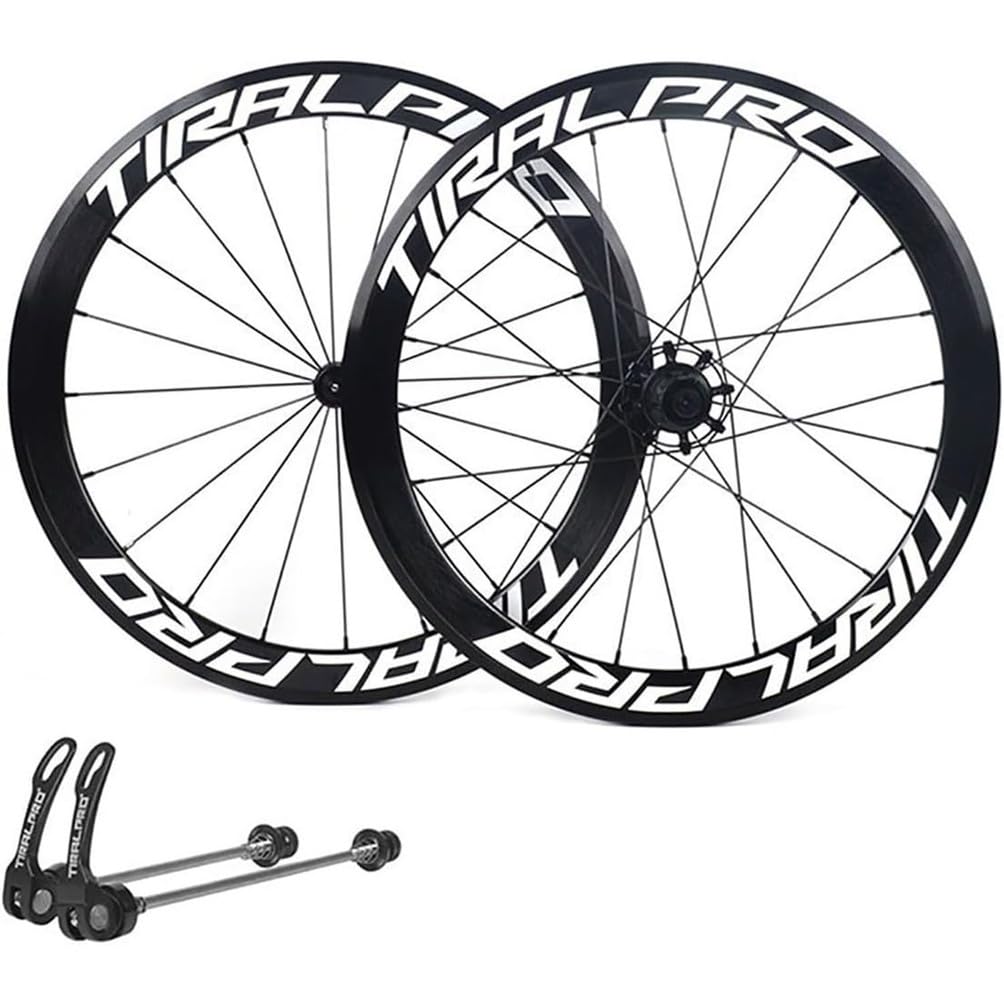 Juego De Ruedas De Bicicleta De Liberación Rápida Freno De Llanta 700C Road Bike Rueda De Sello Rodamientos 20/24H ALU Aleación Soporte De Llanta 7/8/9/10/11 Velocidad Cassette,Negro