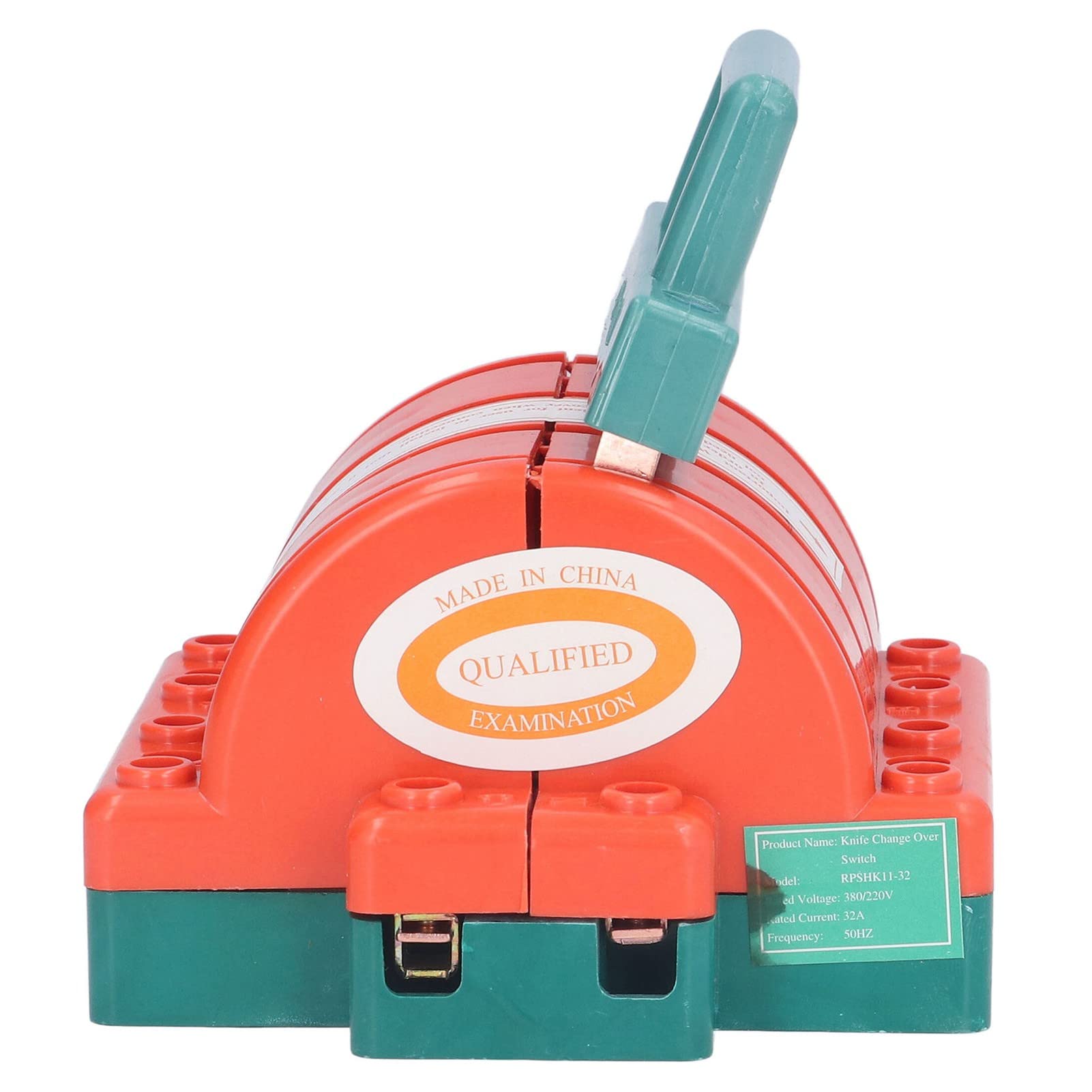 Disjoncteur Sécurité 32A Interrupteur à Couteau 3 Pôles 32A AC380V - Boîtier Transparent LED - Pour Générateur, Disjoncteur Double Inverseur