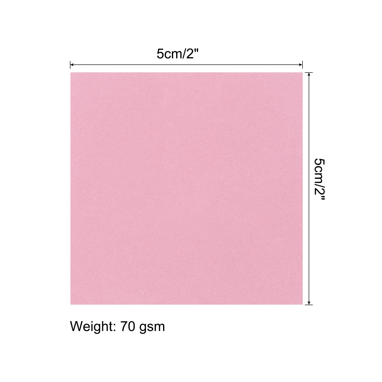 100 Sheets Origami Paper - Double Sided Fluorescent Pink, 4x4 Inch Square For Crafts - View #10