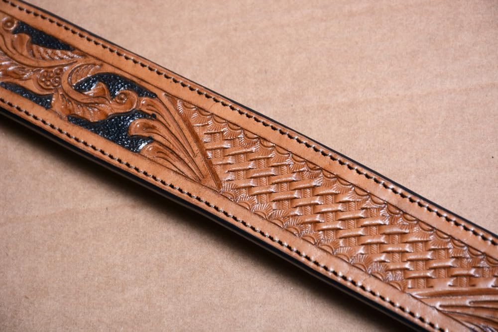 HILASON COMFYTACK Western Horse Leather Headstall & Breast Collar Tan | Tack Set for Horses