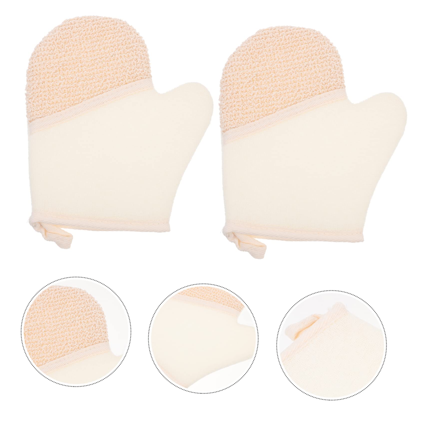 minkissy 8stücke Peelinghandschuhe Aus Dualseitige Badhandschuhe Für Sanftes Peeling Und Gründliche Reinigung Für Zuhause Und Spa-anwendungen