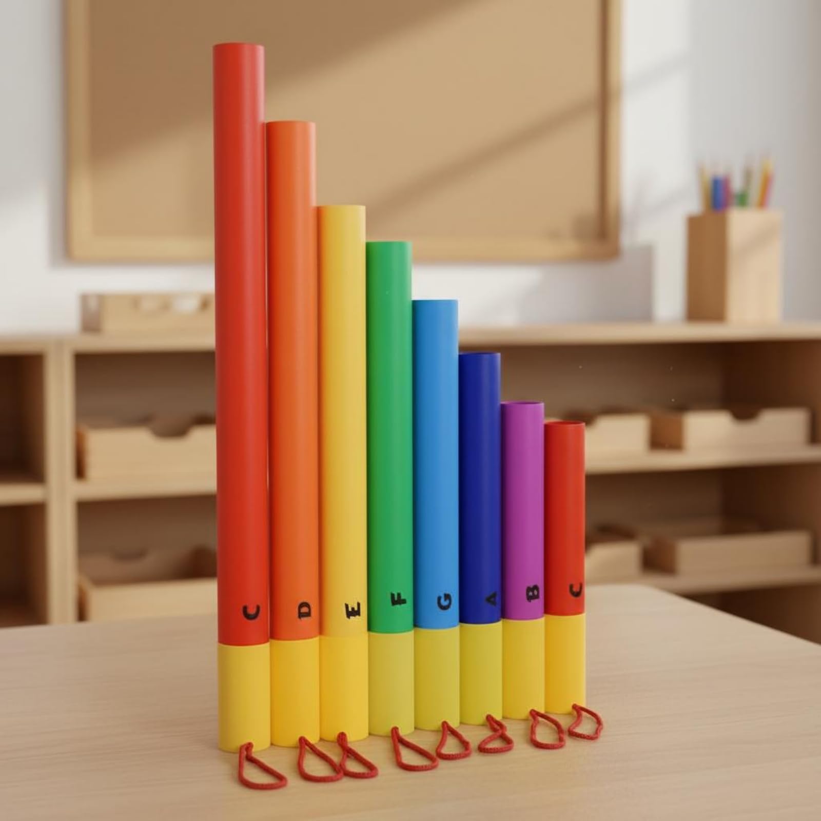 perfeclan Tubo Musical Infantil Tubo Instrumento Percusión Juego Educativo Material Adecuado para Música en Casa Clases y Actividades Escolares