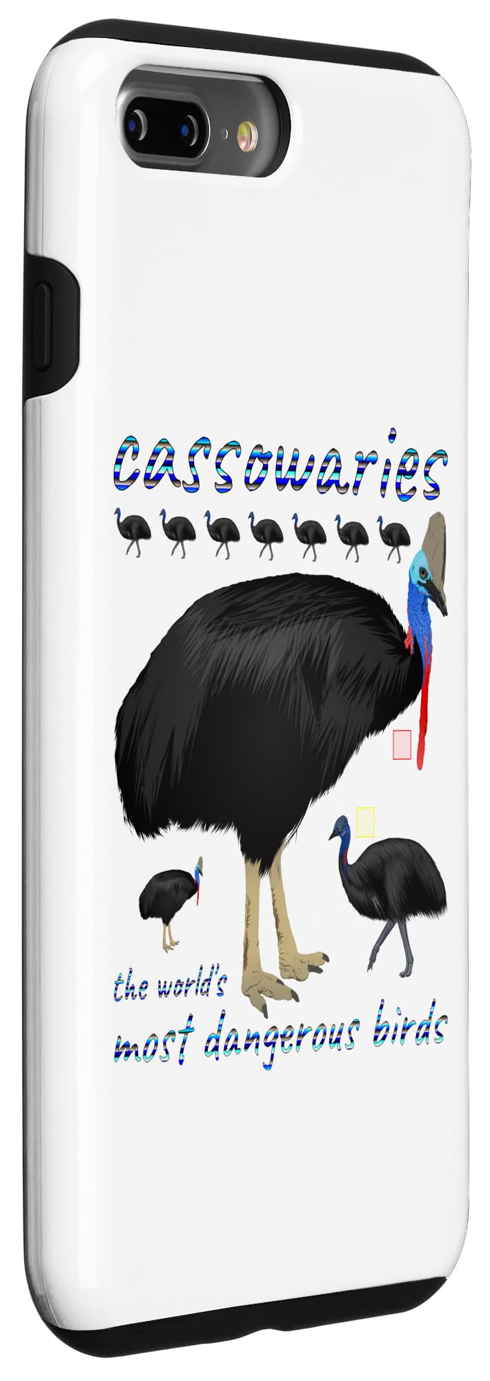 iPhone 7 Plus/8 Plus Cassowaries Case - Image 3