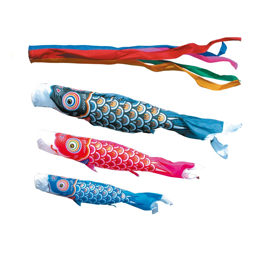 Amazon | 徳永こいのぼり ゴールド鯉 7m 6点セット 鯉3匹 大型セット
