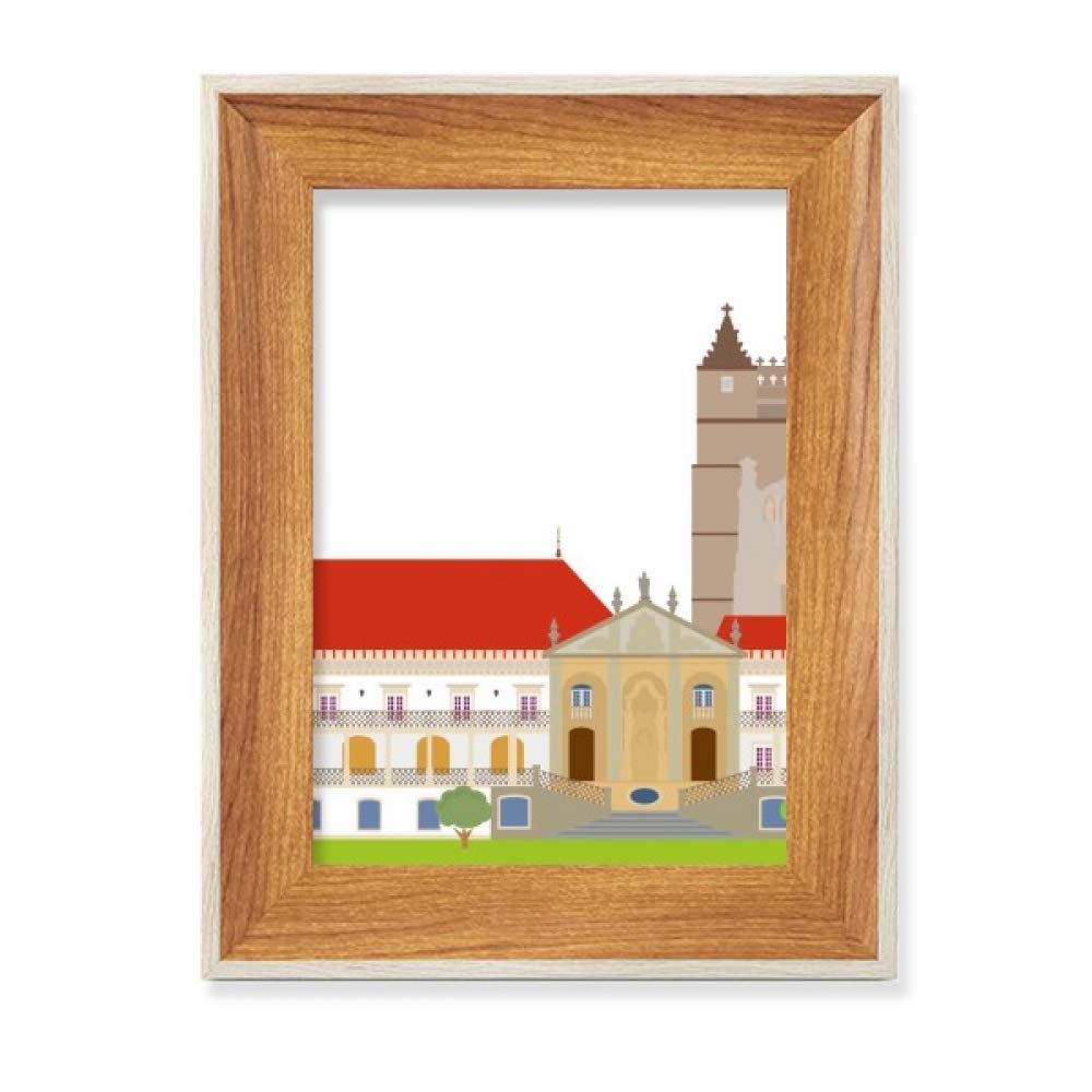 Cadre de photo en bois Coimbra Portugal : affichage tableau art de bureau plusieurs ensembles