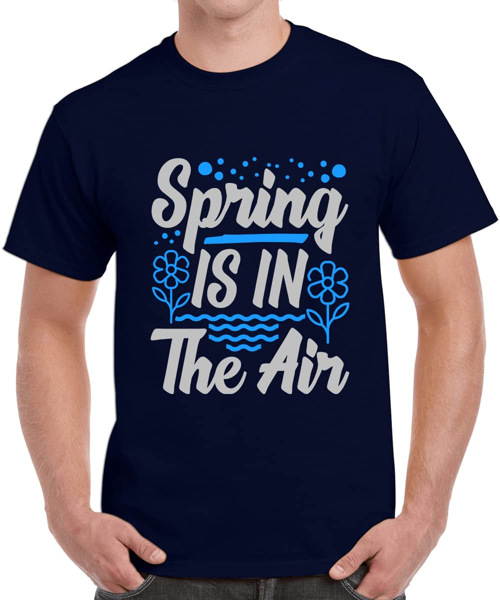 Caseria Men's Graphic Printed Half Sleeve Cotton Customized T-Shirt - Air Spring