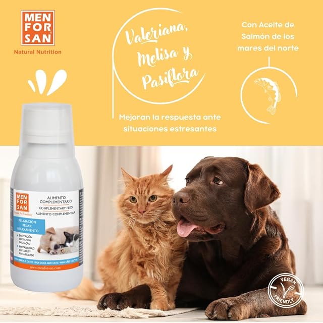 Foto 3 de 7 de MENFORSAN Alimento complementario líquido para perros y gatos Relax 120ml