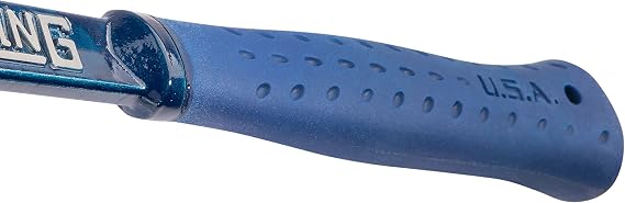 ESTWING Ultra Series Hammer - 15 oz USA Made Short Handle Rip Claw Framing Hammer with Smooth Face & Shock Reduction Grip - E6-15SR
