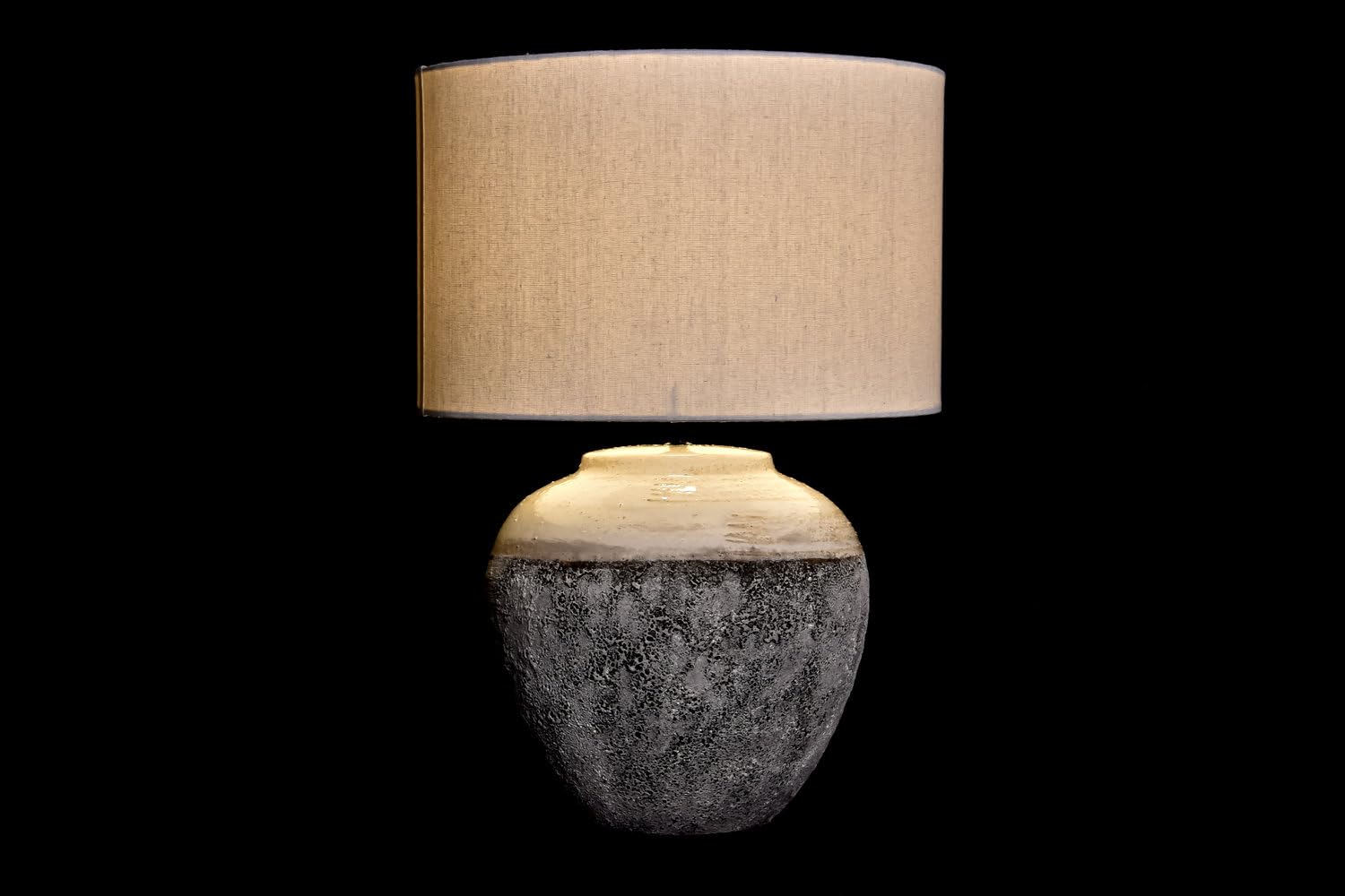 LAMPARA SOBREMESA CERAMICA LIENZO 42X42X60_AlexandreHouse