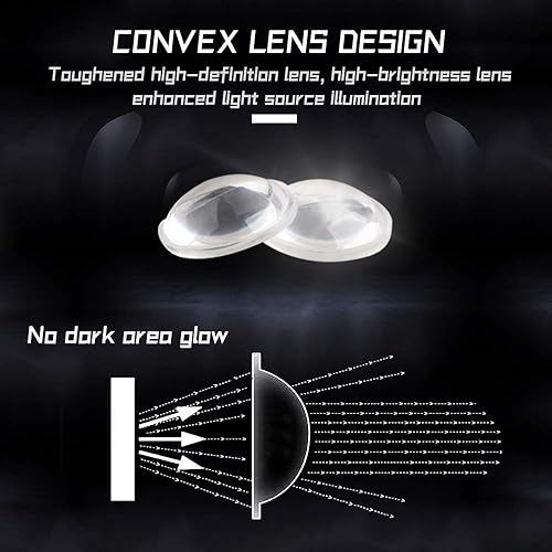 Miniatura 6 de KaiDengZhe 2 piezas de faros antiniebla súper brillantes de 7,6 cm, proyector universal LED, 12 V, 30 W, luz blanca COB, halo, anillos de ojos de