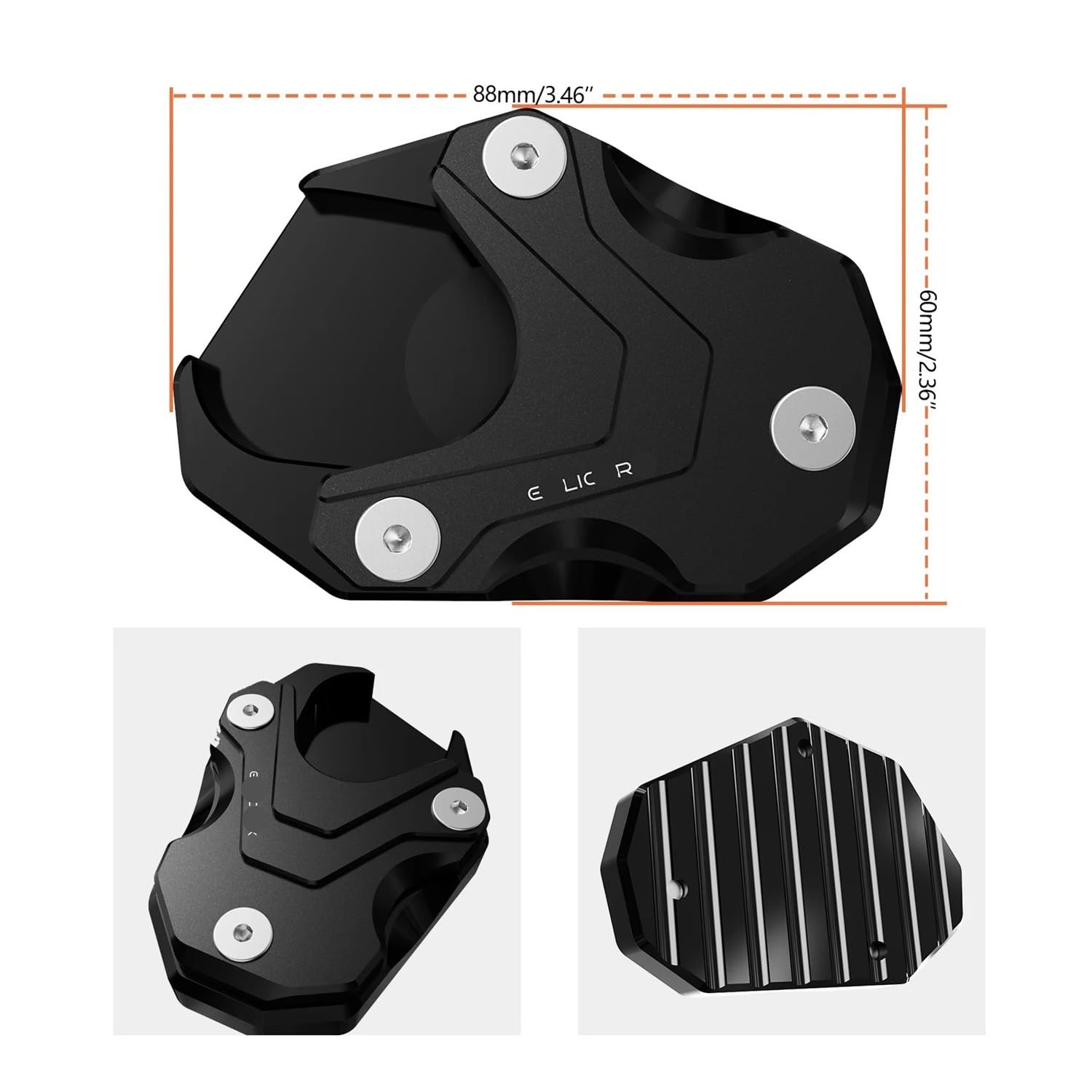Piastra Cavalletto Moto Per Goldwing GL1800 2018-2024, estensione del cuscinetto cavalletto per moto e staffa ausiliaria, accessori per pedali